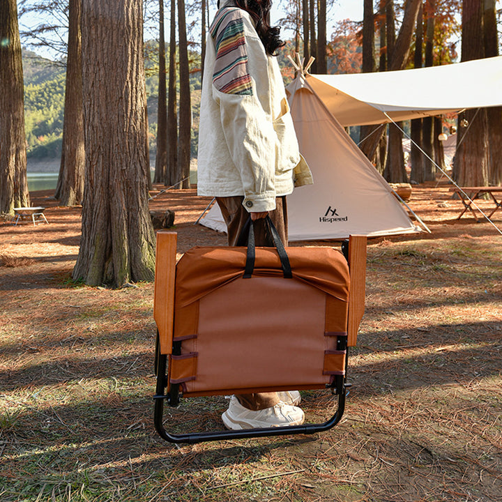 Chaise de camping moderne minimaliste rectangulaire en alliage d&