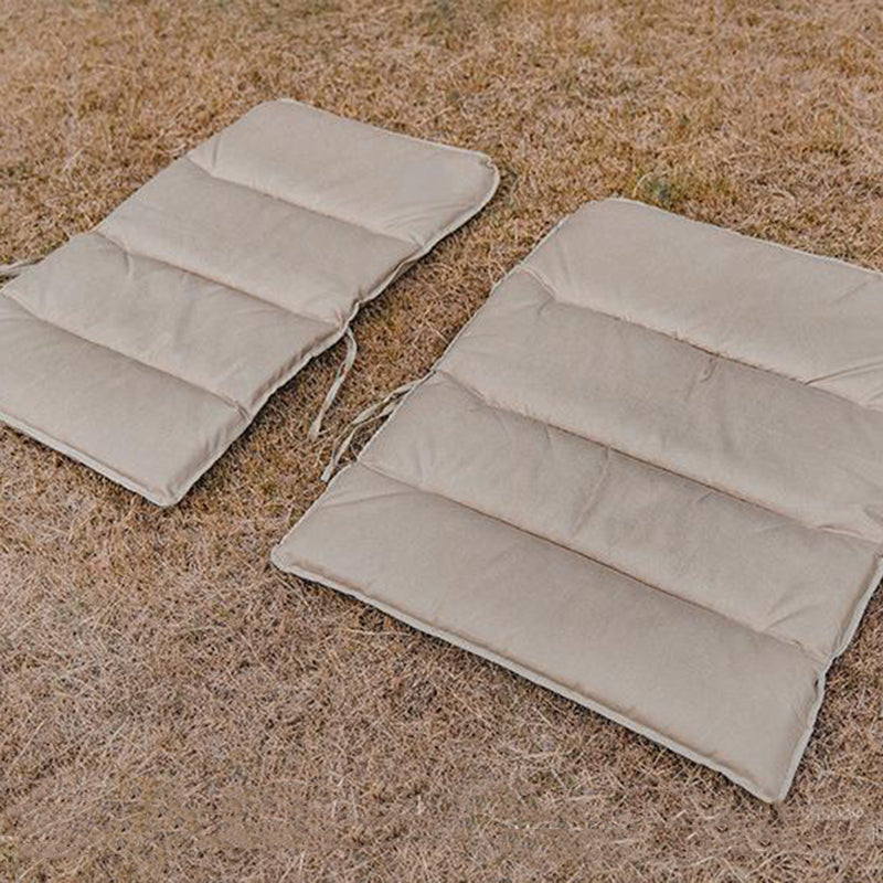 Modern Minimalist Rectangle Aluminum Oxford & Textilene Fabric PVC Pearl Cotton Outdoor Foldable Camping Chair Backrest Armrest For Garden