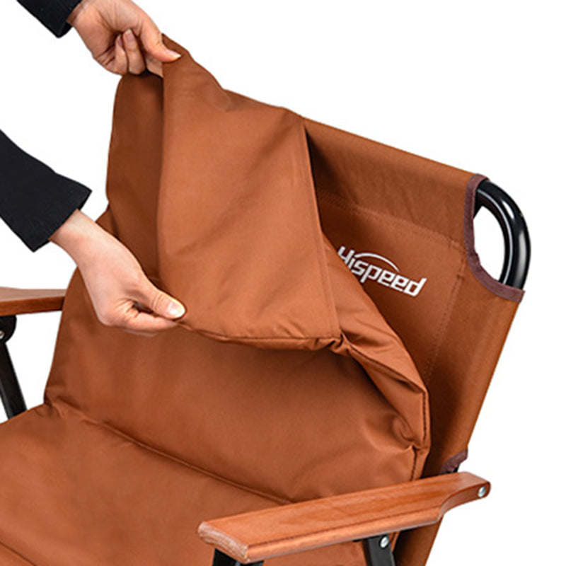 Modern Minimalist Rectangle Outdoor Aluminum Alloy Oxford Fabric Cotton Foldable Detachable Camping Chair Backrest Armrest For Garden