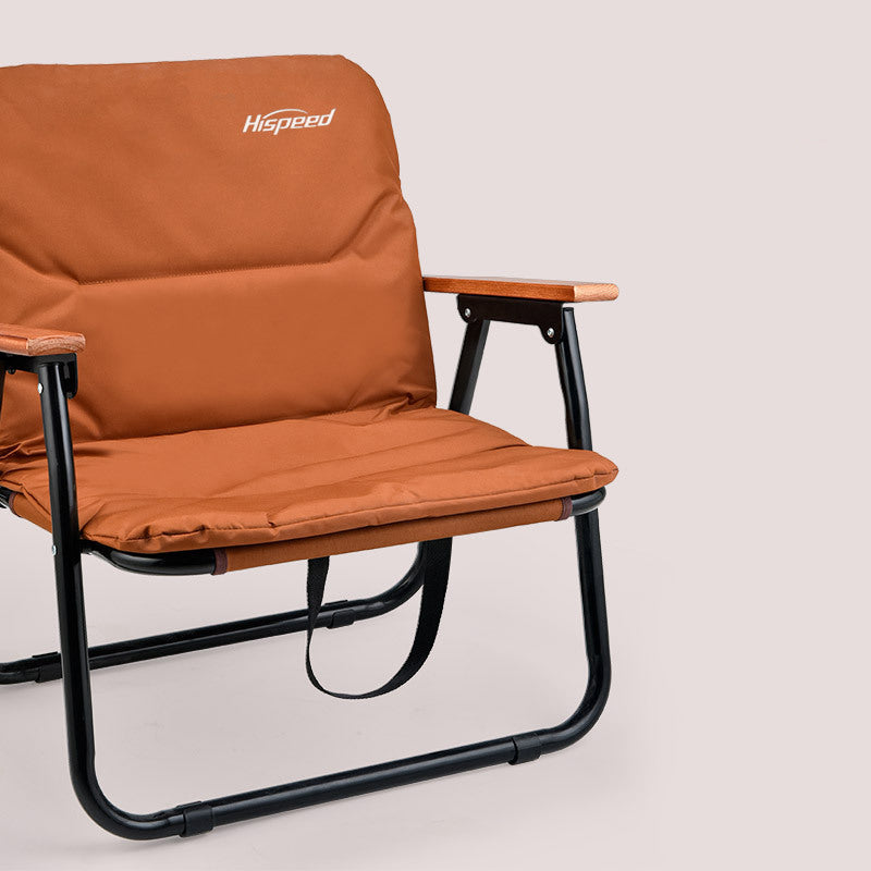 Modern Minimalist Rectangle Outdoor Aluminum Alloy Oxford Fabric Cotton Foldable Detachable Camping Chair Backrest Armrest For Garden
