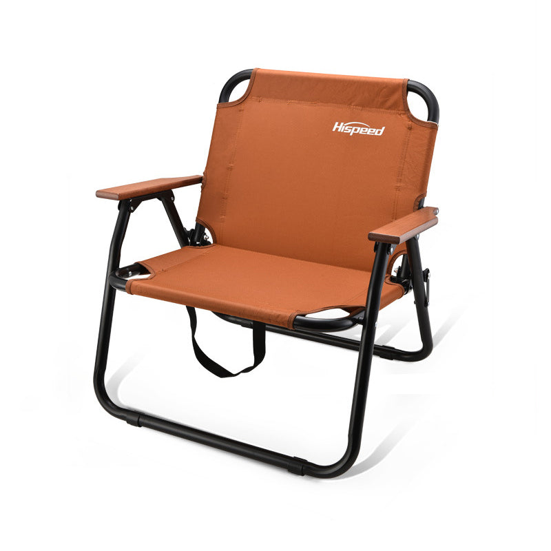 Modern Minimalist Rectangle Outdoor Aluminum Alloy Oxford Fabric Cotton Foldable Detachable Camping Chair Backrest Armrest For Garden