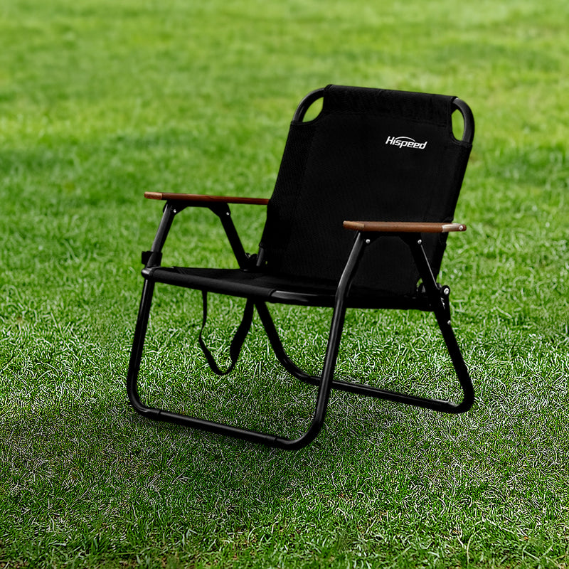 Modern Minimalist Rectangle Outdoor Aluminum Alloy Oxford Fabric Cotton Foldable Detachable Camping Chair Backrest Armrest For Garden