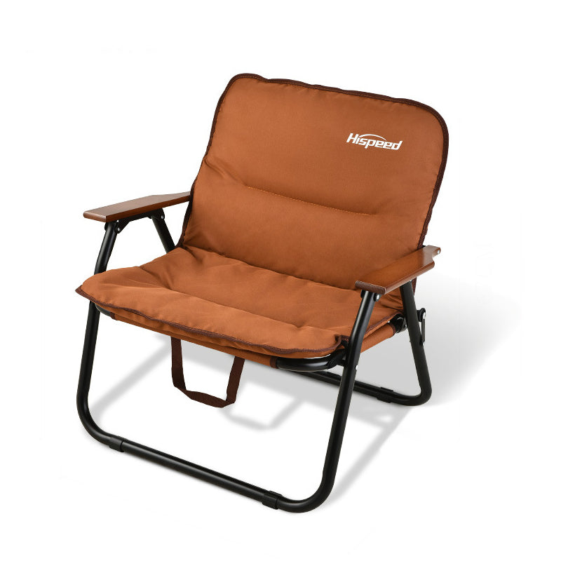 Modern Minimalist Rectangle Outdoor Aluminum Alloy Oxford Fabric Cotton Foldable Detachable Camping Chair Backrest Armrest For Garden