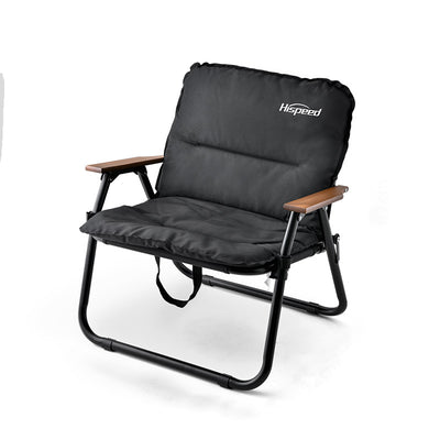 Modern Minimalist Rectangle Outdoor Aluminum Alloy Oxford Fabric Cotton Foldable Detachable Camping Chair Backrest Armrest For Garden
