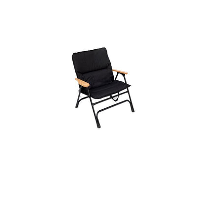 Modern Minimalist Rectangle Aluminum Oxford & Textilene Fabric PVC Pearl Cotton Outdoor Foldable Camping Chair Backrest Armrest For Garden