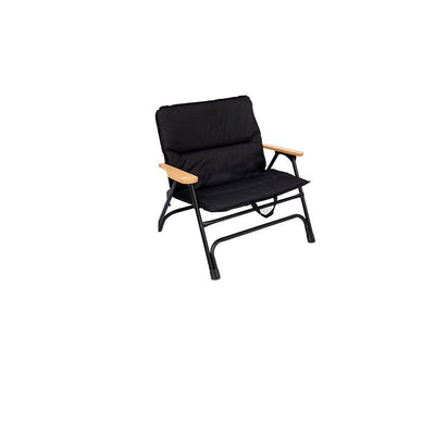 Modern Minimalist Rectangle Aluminum Oxford & Textilene Fabric PVC Pearl Cotton Outdoor Foldable Camping Chair Backrest Armrest For Garden