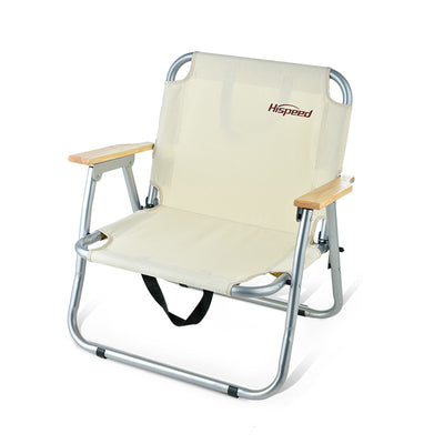 Modern Minimalist Rectangle Outdoor Aluminum Alloy Oxford Fabric Cotton Foldable Detachable Camping Chair Backrest Armrest For Garden