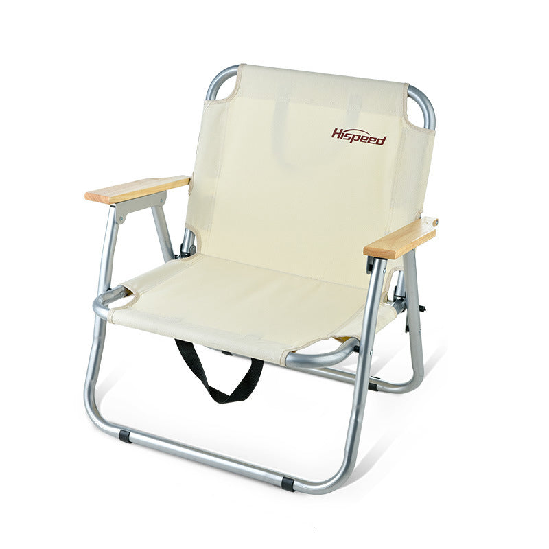 Modern Minimalist Rectangle Outdoor Aluminum Alloy Oxford Fabric Cotton Foldable Detachable Camping Chair Backrest Armrest For Garden
