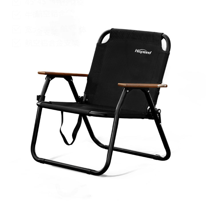 Chaise de camping moderne minimaliste rectangulaire en alliage d&