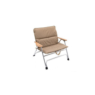Modern Minimalist Rectangle Aluminum Oxford & Textilene Fabric PVC Pearl Cotton Outdoor Foldable Camping Chair Backrest Armrest For Garden
