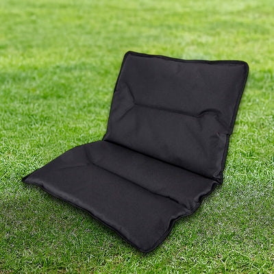 Modern Minimalist Rectangle Outdoor Carbon Steel Aluminum Alloy Beech Wood Oxford Fabric PET Foldable Portable Detachable Camping Chair Backrest Armrest For Garden