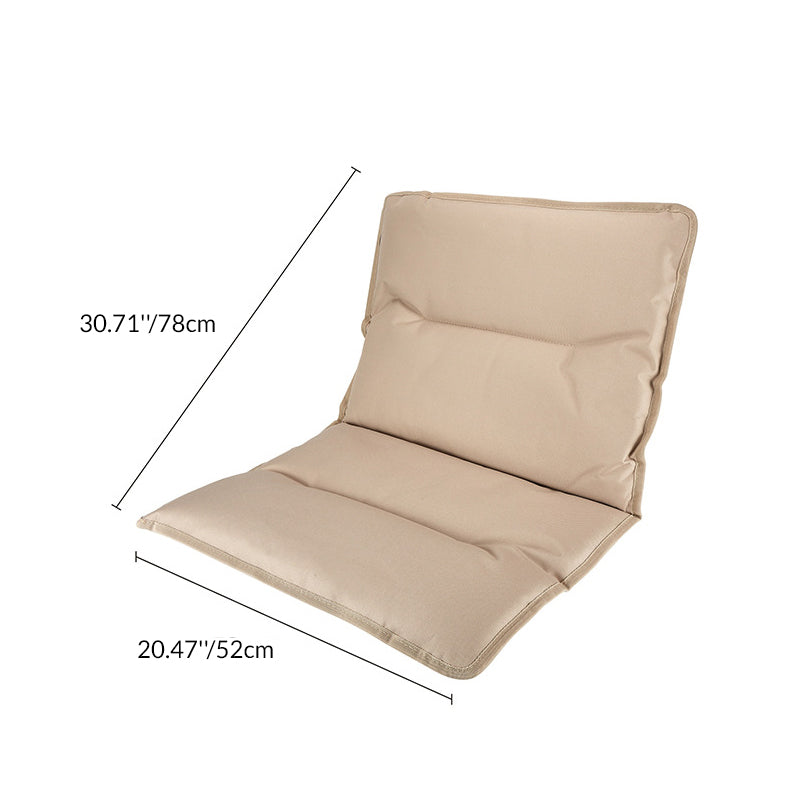 Modern Minimalist Rectangle Outdoor Carbon Steel Aluminum Alloy Beech Wood Oxford Fabric PET Foldable Portable Detachable Camping Chair Backrest Armrest For Garden