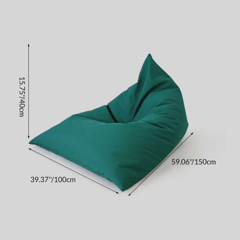 Contemporary Coastal Waterproof Triangle Polyester Fabric &amp; EPS Outdoor Detachable Lazy Sofa Backrest Armless For Garden
