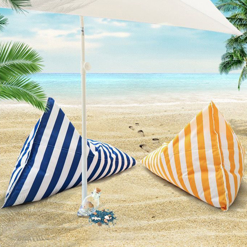 Contemporary Coastal Waterproof Triangle Polyester Fabric &amp; EPS Outdoor Detachable Lazy Sofa Backrest Armless For Garden