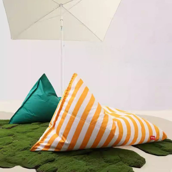 Contemporary Coastal Waterproof Triangle Polyester Fabric &amp; EPS Outdoor Detachable Lazy Sofa Backrest Armless For Garden