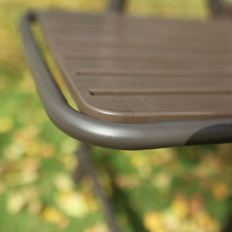 Modern Simplicity Waterproof Rectangular Carbon Steel PVC Foldable Camping Chair Backrest Armrest For Garden