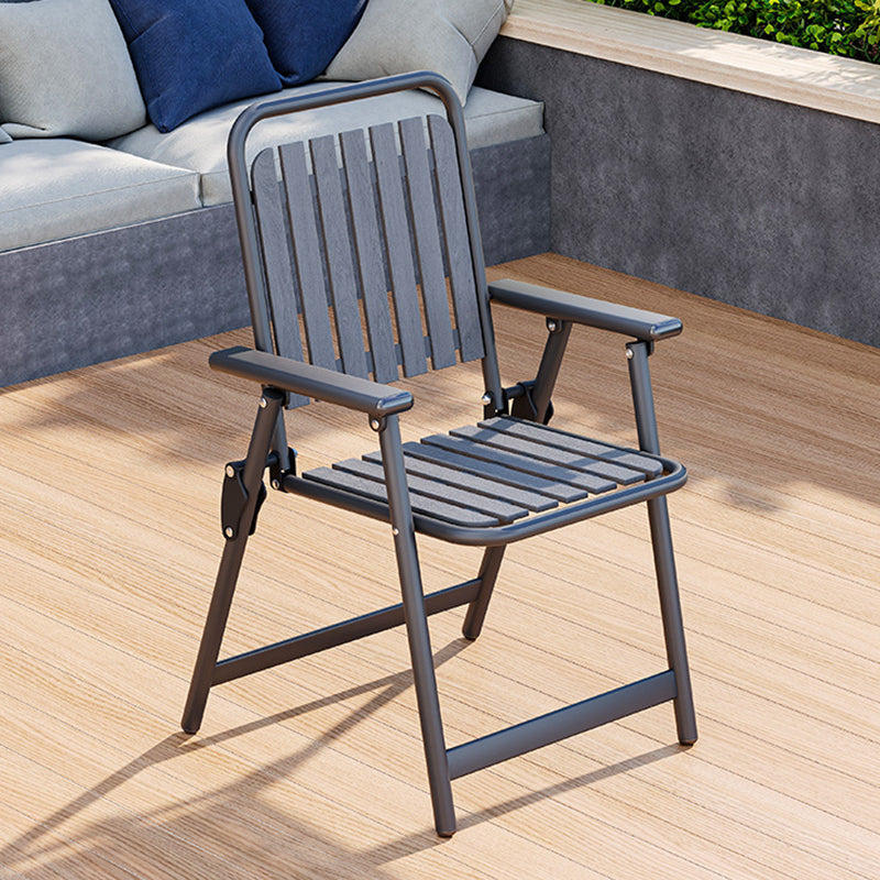 Modern Simplicity Waterproof Rectangular Carbon Steel PVC Foldable Camping Chair Backrest Armrest For Garden