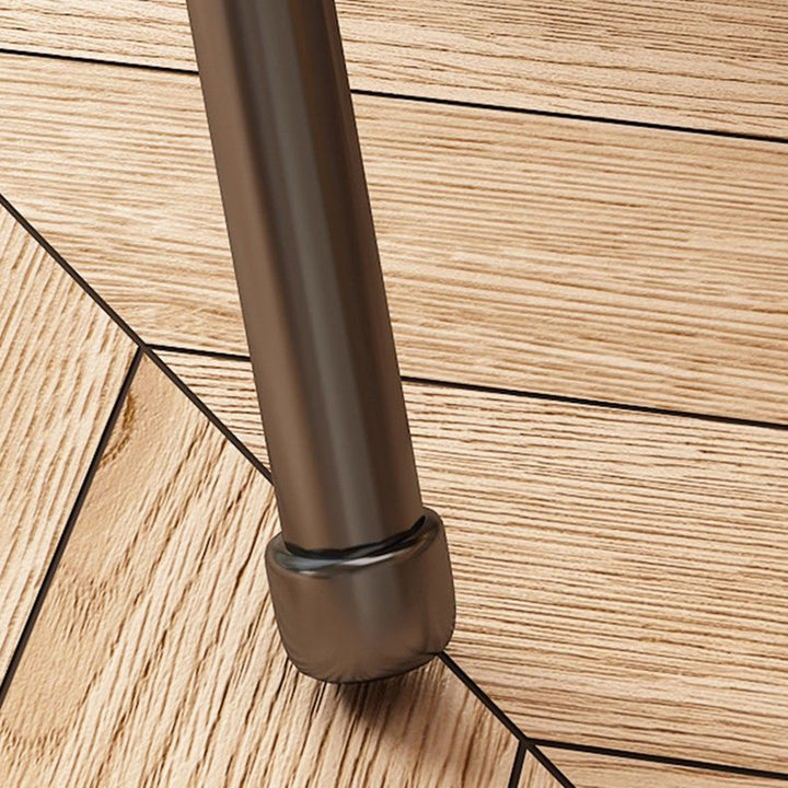 Simplicité Moderne Arc Tuyau en Acier PU Cuir Éponge Chaise de Bureau Pliable Dossier Sans Accoudoirs Pour Maison Bureau 