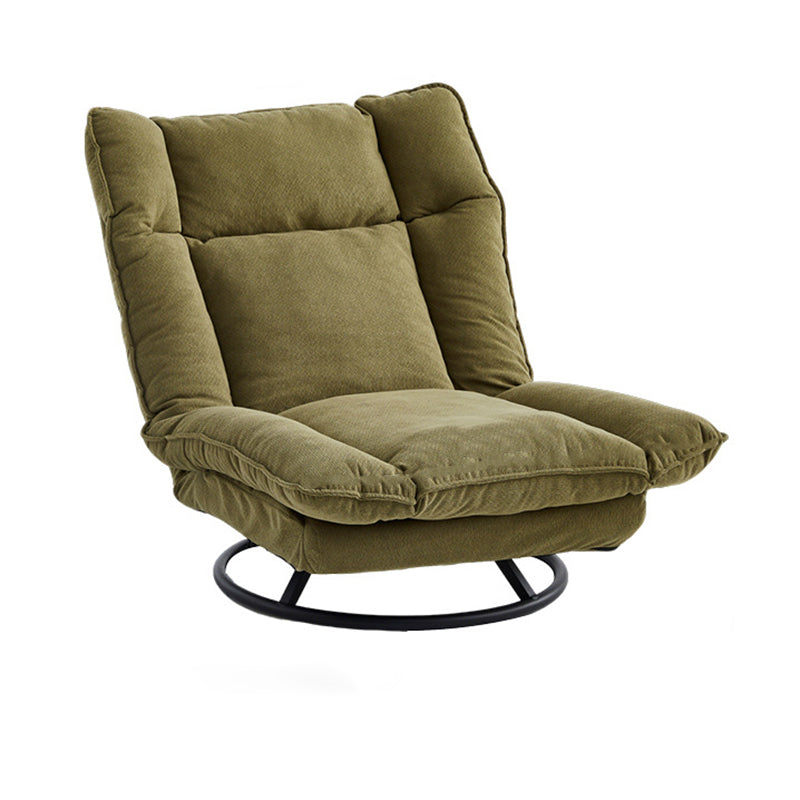 Modern Minimalist Detachable Rotatable Rectangular Steel Ice Velvet Sponge Cotton Accent Chair Backrest Armless For Living Room