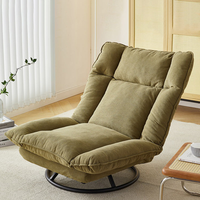 Modern Minimalist Detachable Rotatable Rectangular Steel Ice Velvet Sponge Cotton Accent Chair Backrest Armless For Living Room