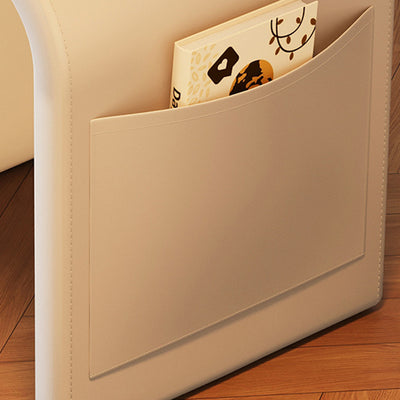 Contemporary Nordic U-Shape Multi-Layer Board Faux Leather Sponge Vanity Stool Backless Armless For Bedroom