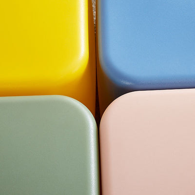 Contemporary Creative Arrow Plastic Kids Low Stool Backless Armless For Hallway
