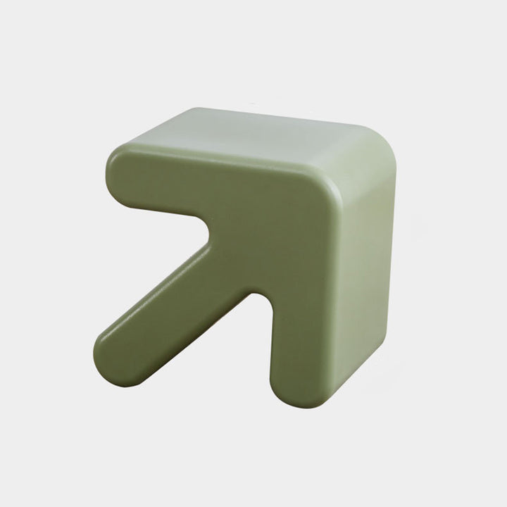 Contemporary Creative Arrow Plastic Kids Low Stool Backless Armless For Hallway