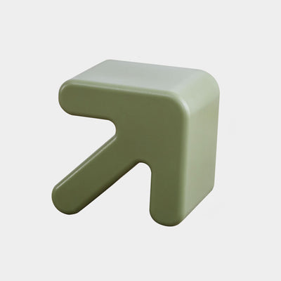 Contemporary Creative Arrow Plastic Kids Low Stool Backless Armless For Hallway