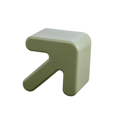 Contemporary Creative Arrow Plastic Kids Low Stool Backless Armless For Hallway