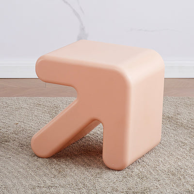 Contemporary Creative Arrow Plastic Kids Low Stool Backless Armless For Hallway