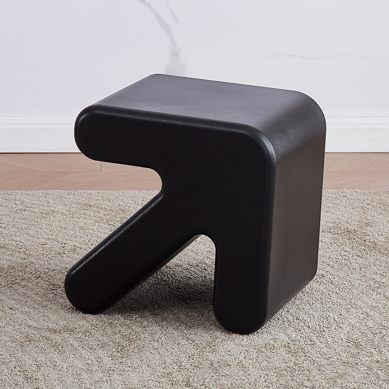 Contemporary Creative Arrow Plastic Kids Low Stool Backless Armless For Hallway