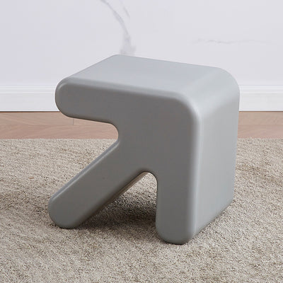 Contemporary Creative Arrow Plastic Kids Low Stool Backless Armless For Hallway