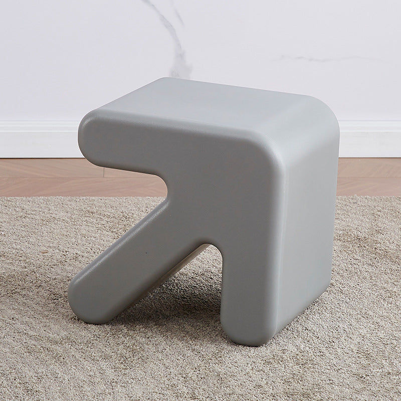 Contemporary Creative Arrow Plastic Kids Low Stool Backless Armless For Hallway