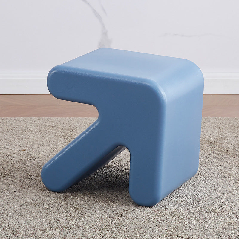Contemporary Creative Arrow Plastic Kids Low Stool Backless Armless For Hallway
