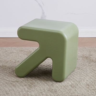 Contemporary Creative Arrow Plastic Kids Low Stool Backless Armless For Hallway