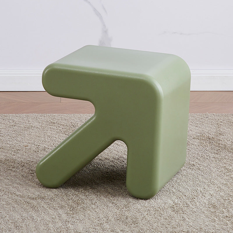 Contemporary Creative Arrow Plastic Kids Low Stool Backless Armless For Hallway