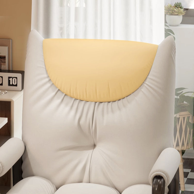 Modern Minimalist Rectangular Iron Technical Fabric Cat Scratching Leather Sponge PP Cotton Desk Chair Backrest Armrest For Home Office