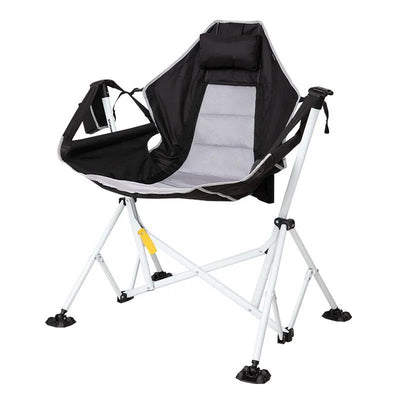 Modern Minimalist Detachable Arc Oxford & Mesh Fabric Steel Pipe Foldable Outdoor Camping Chair Backrest Armrest For Garden
