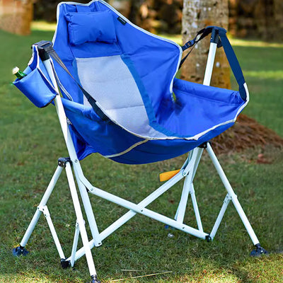 Modern Minimalist Detachable Arc Oxford & Mesh Fabric Steel Pipe Foldable Outdoor Camping Chair Backrest Armrest For Garden