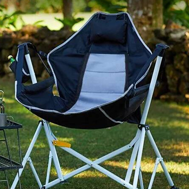 Modern Minimalist Detachable Arc Oxford & Mesh Fabric Steel Pipe Foldable Outdoor Camping Chair Backrest Armrest For Garden