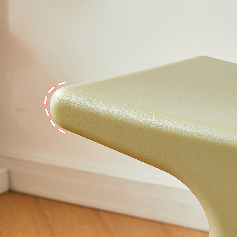 Modern Minimalist Geometric PE Plastic Kids Low Stool Backless Armless For Hallway