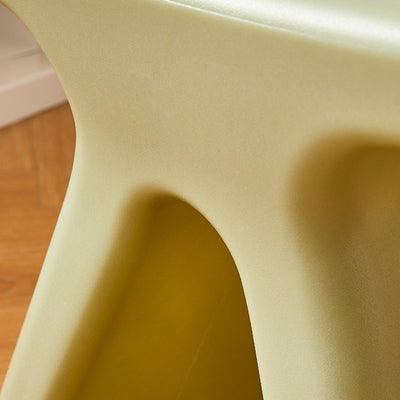 Modern Minimalist Geometric PE Plastic Kids Low Stool Backless Armless For Hallway