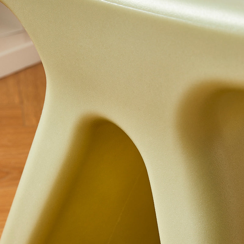 Modern Minimalist Geometric PE Plastic Kids Low Stool Backless Armless For Hallway