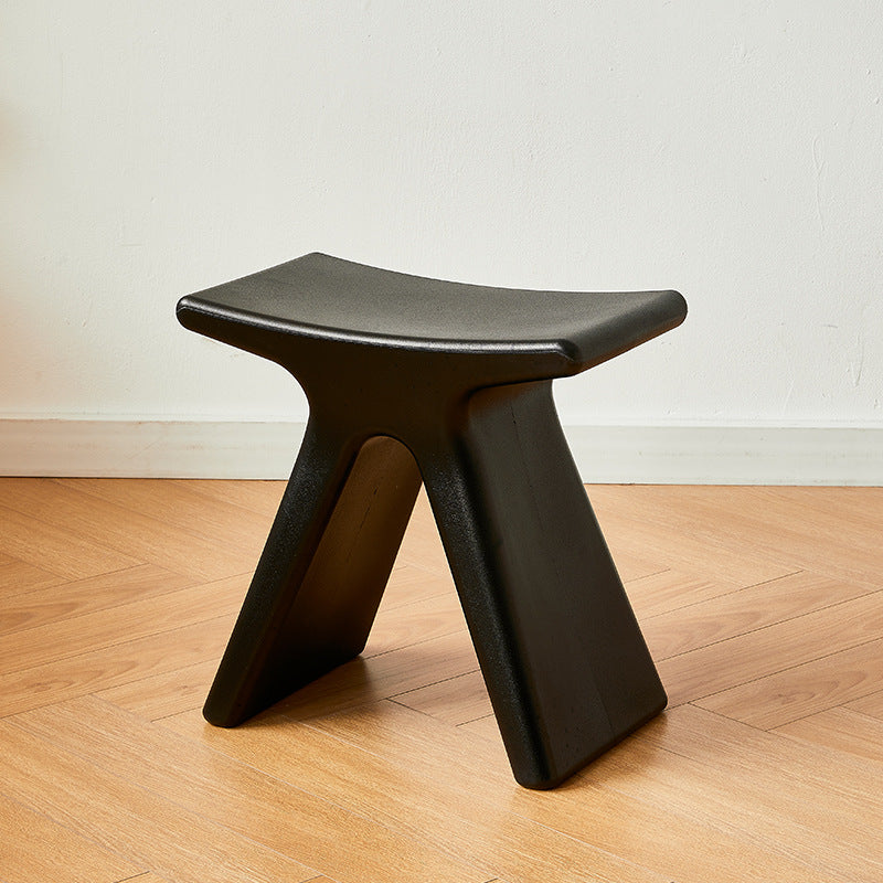Modern Minimalist Geometric PE Plastic Kids Low Stool Backless Armless For Hallway