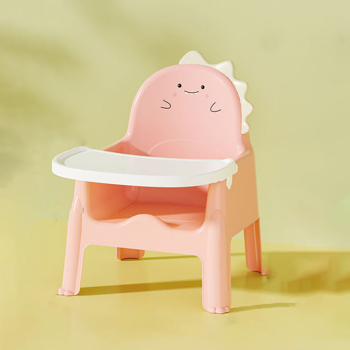 Zeitgenössischer kreativer Dinosaurier PP abnehmbarer Kinder-Esszimmerstuhl Rückenlehne Armlehne für Esszimmer 