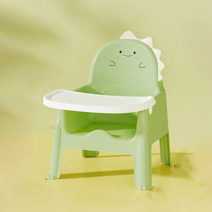 Zeitgenössischer kreativer Dinosaurier PP abnehmbarer Kinder-Esszimmerstuhl Rückenlehne Armlehne für Esszimmer 