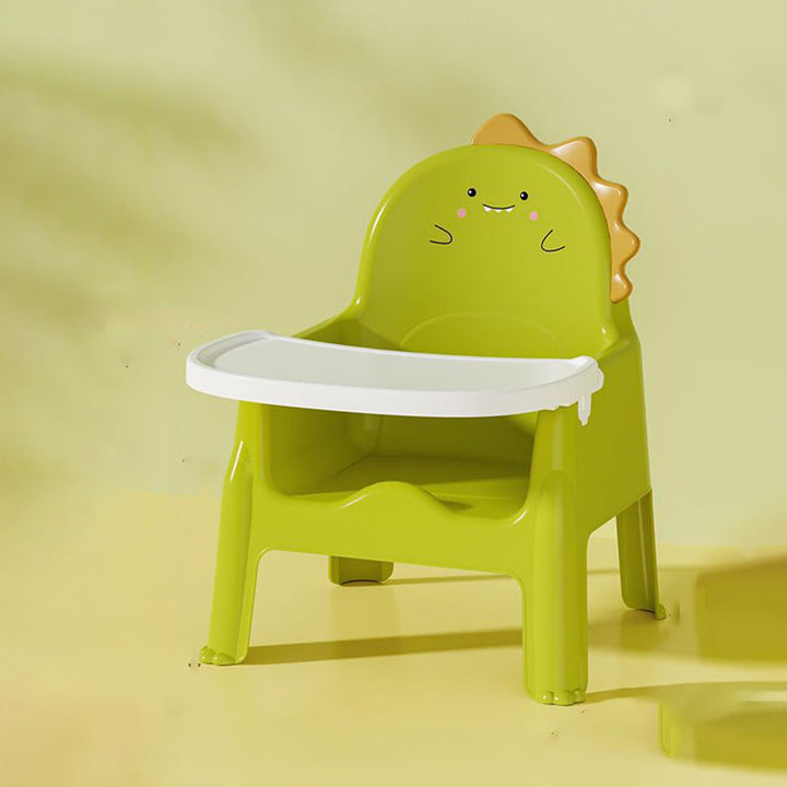 Zeitgenössischer kreativer Dinosaurier PP abnehmbarer Kinder-Esszimmerstuhl Rückenlehne Armlehne für Esszimmer 