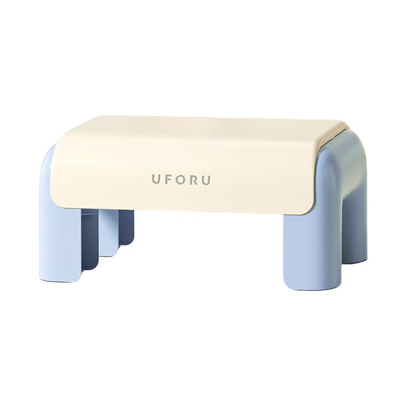 Tabouret bas rectangulaire moderne minimaliste en PP pour enfants, antidérapant, sans dossier ni accoudoirs, pour salon 