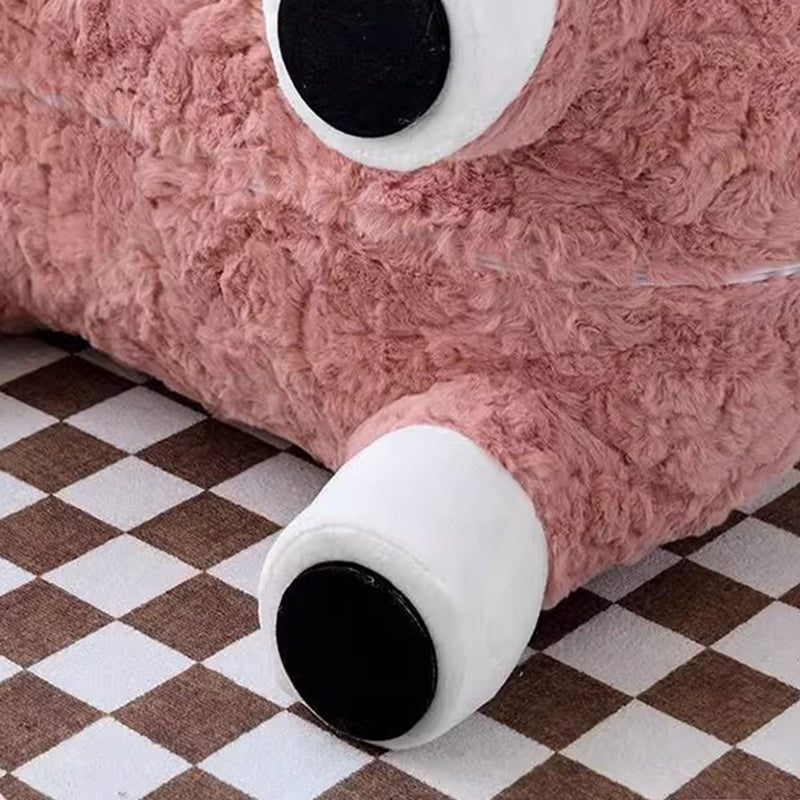 Tabouret bas sans dossier ni accoudoirs pour enfants, en alpaga cartoon contemporain créatif, laine d&