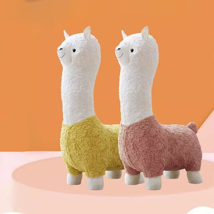 Tabouret bas sans dossier ni accoudoirs pour enfants, en alpaga cartoon contemporain créatif, laine d&